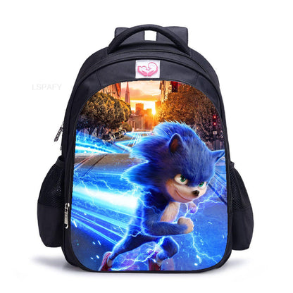 New Sonic Racing Backpack Cartoon Backpacks Kids Bag Waterproof Bag Daily Children's Backpack For Girls And Boys 14