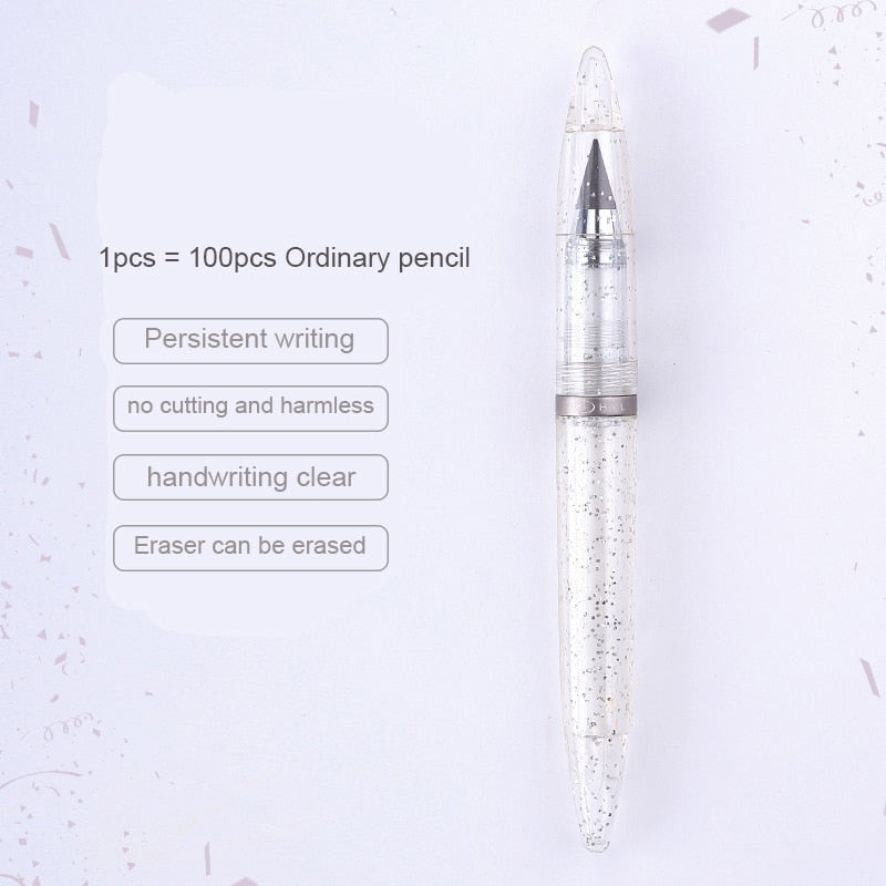 New Technology Unlimited Writing Pencils No Ink Pen Magic Pens for Art Sketch Painting Tool Kids Novelty Gifts silver