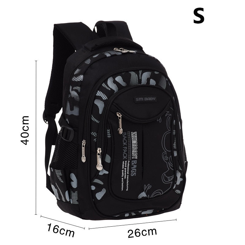 New Waterproof Children School Bags Backpacks For Teenagers Boys Kids Primary School S Black