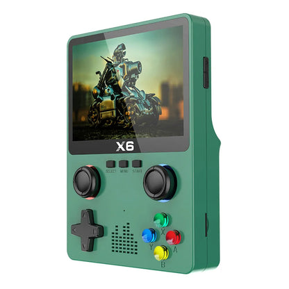 New X6 3.5Inch IPS Screen Handheld Game Player Dual Joystick 11 Simulators GBA Video Game Console for Kids Gifts