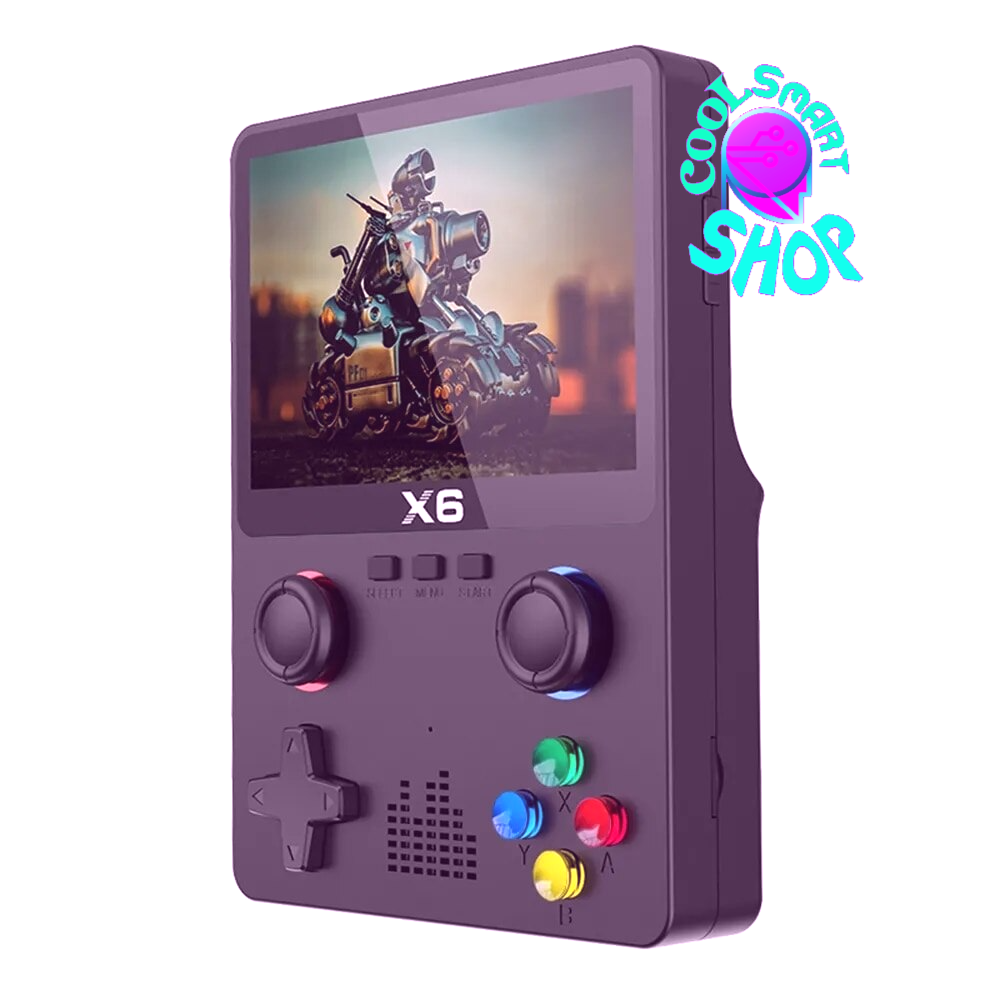 New X6 3.5Inch IPS Screen Handheld Game Player Dual Joystick 11 Simulators GBA Video Game Console for Kids Gifts