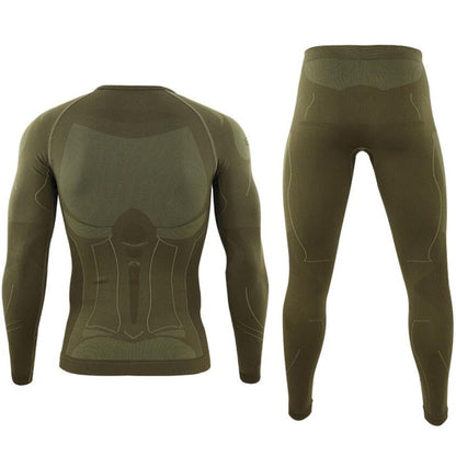 Outdoor Thermal Underwear Set Long Sleeve Tops Pants Hunting Underwear Army Tactical Gear Hiking Military Camping Warm Clothes