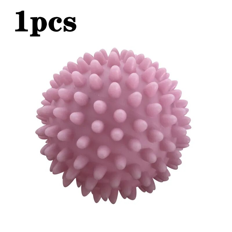PVC Dryer Ball Reusable Laundry Balls Washing Machine Drying Fabric Softener Ball Hair Remover Clothes Cleaning Laundry Accessry 1pcs 2