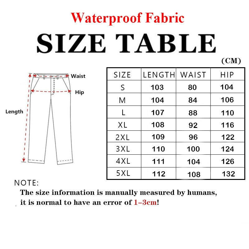 Plus Size 6XL Cargo Pants Men Multi Pocket Outdoor Tactical Sweatpants Military Army Waterproof Quick Dry Elastic Hiking Trouser