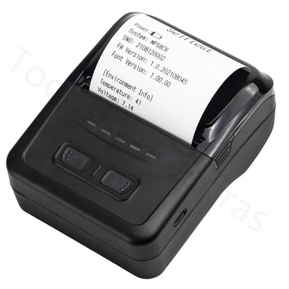 Portable Mini 58mm Wireless Thermal Receipt Ticket Printer Mobile Phone Bill Machine Bluetooth Printer Type-C Battery Recargable