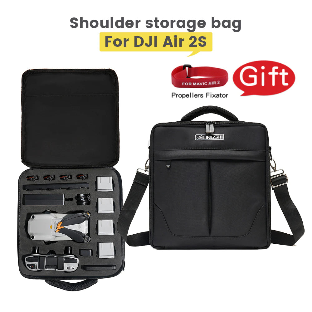 Portable Shoulder Bag for DJI Air 2S Single Carrying Case Waterproof Handbag Scratch Proof Box for Mavic Air 2/Air 2S Accessory