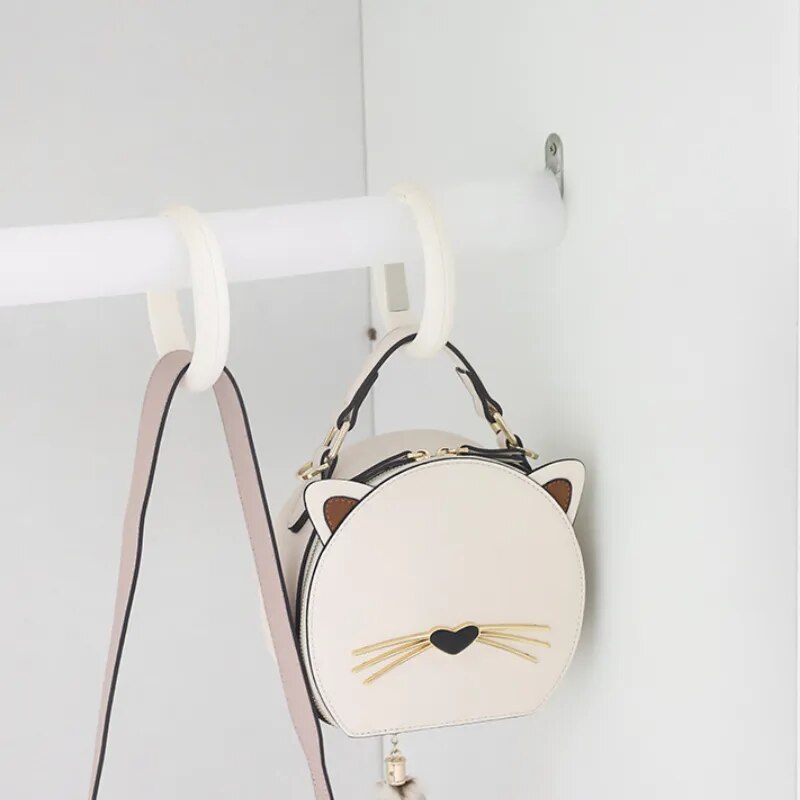 Punch-free Table Edge Hooks Handbag Bag Hanging Rack Home Office Organizer Hanger Bag Hook Bedroom Dormitory Multi-function Hook