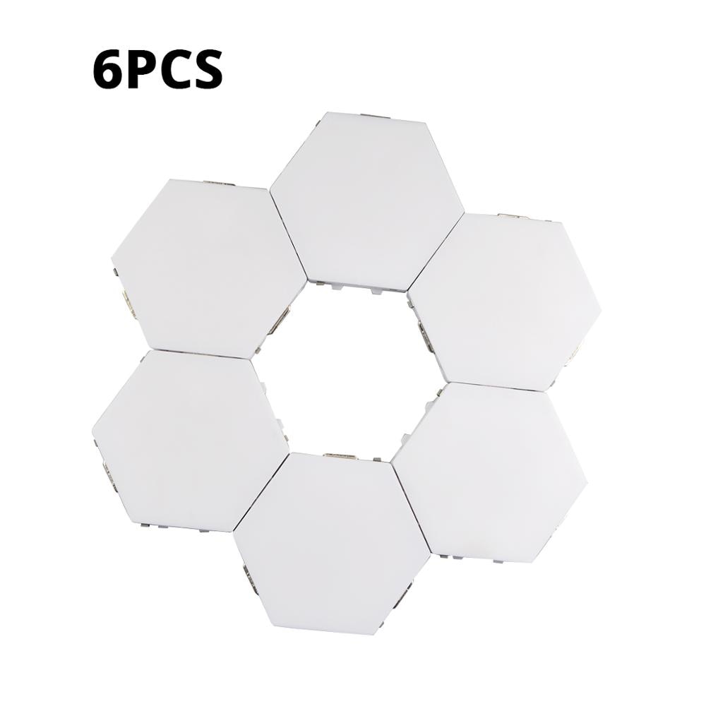 Quantum lamp LED Panel Light Magnetic Hexagons Modular Touch Sensitive sensor Lights DIY Wall Creative Decoration painel led 6pcs