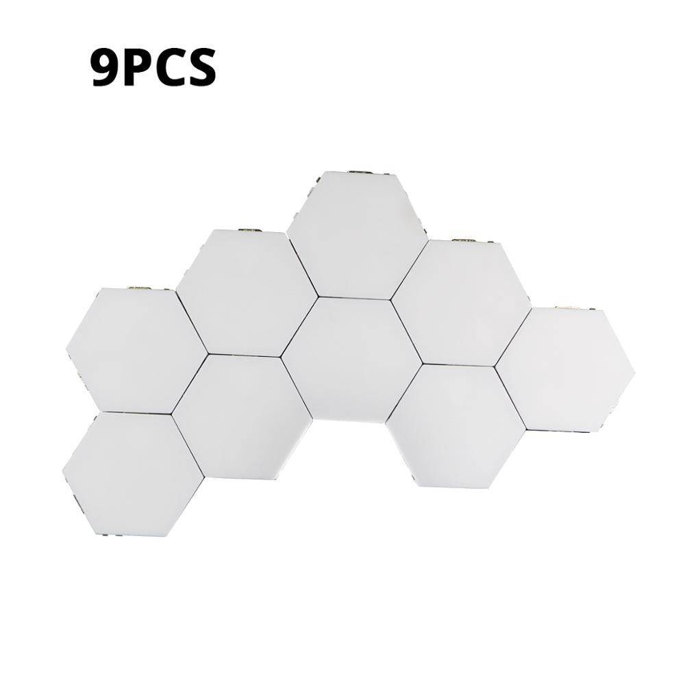 Quantum lamp LED Panel Light Magnetic Hexagons Modular Touch Sensitive sensor Lights DIY Wall Creative Decoration painel led 9pcs