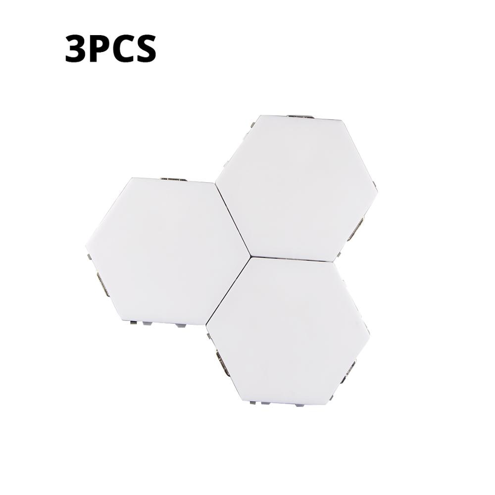 Quantum lamp LED Panel Light Magnetic Hexagons Modular Touch Sensitive sensor Lights DIY Wall Creative Decoration painel led 3pcs