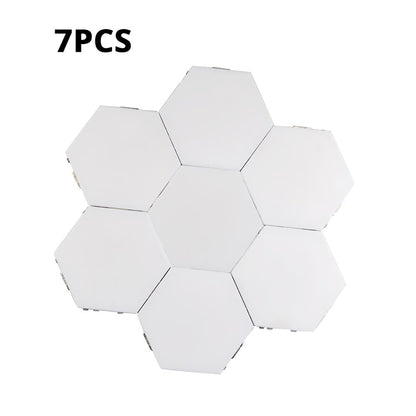 Quantum lamp LED Panel Light Magnetic Hexagons Modular Touch Sensitive sensor Lights DIY Wall Creative Decoration painel led 7pcs