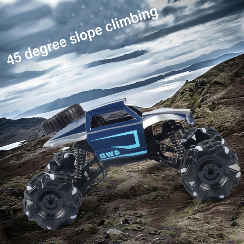 RC Car 4WD Radio Control Stunt Car Twisting Vehicle Drift RC Toys 360 Degree Rotating with with LED Light Off-Road for Kid