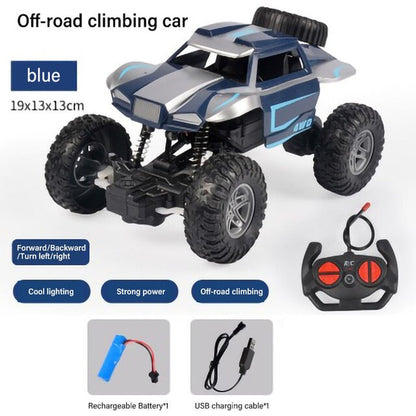 RC Car 4WD Radio Control Stunt Car Twisting Vehicle Drift RC Toys 360 Degree Rotating with with LED Light Off-Road for Kid Gray