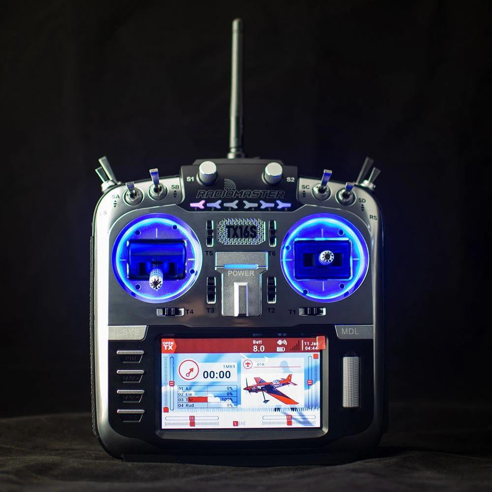 Radiomaster TX16S Radio Transmitter Upgrade LED Gimbal Light Mod Set Plug and Play for RC Airplane FPV Racing Drones Blue