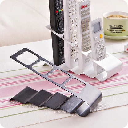 Remote Control Holder CellPhone Stand Holder 4 Slots Organiser Tools Desktop Bracket Home Office Storage Rack Stand TV/DVD/VCR