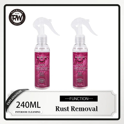 Rust Remover Spray Remove Iron Particles Car Paint Motorcycle RV Boat Faucet Metal Use Car Wax Car Wash Refurbishing Polishing 240ML