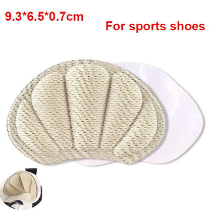 2pcs Shoe Heel Insoles Foot Heel Pad Sports Shoes Adjustable Antiwear Feet Inserts Insoles Heel Protector Sticker Insole Brioche F-Beige As picture