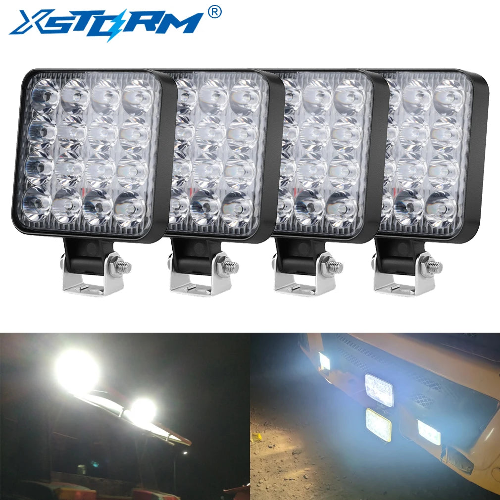 Work Light LED Running Lights Bar Offroad 4X4 Spotlight 12V 24V For Jeep Truck Car Motorcycle Tractor SUV ATV LED Headlights