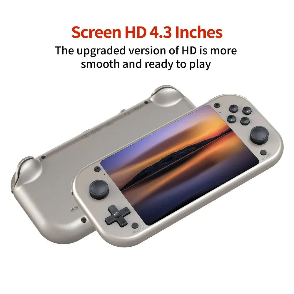 BOYHOM M17 Retro Handheld Video Game Console Open Source Linux System 4.3 Inch IPS Screen Portable Pocket Video Player for PSP