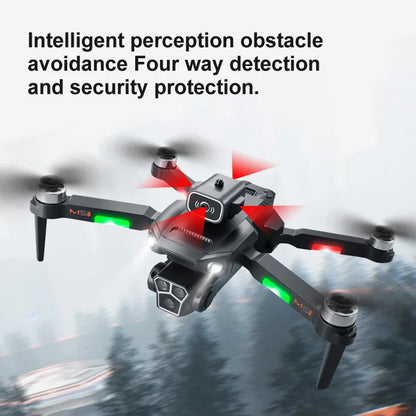 M1s Mini Drone 4k Profesional Three HD Camera Obstacle Avoidance Aerial Photography Brushless Motor Foldable Rc Quadcopter Toys