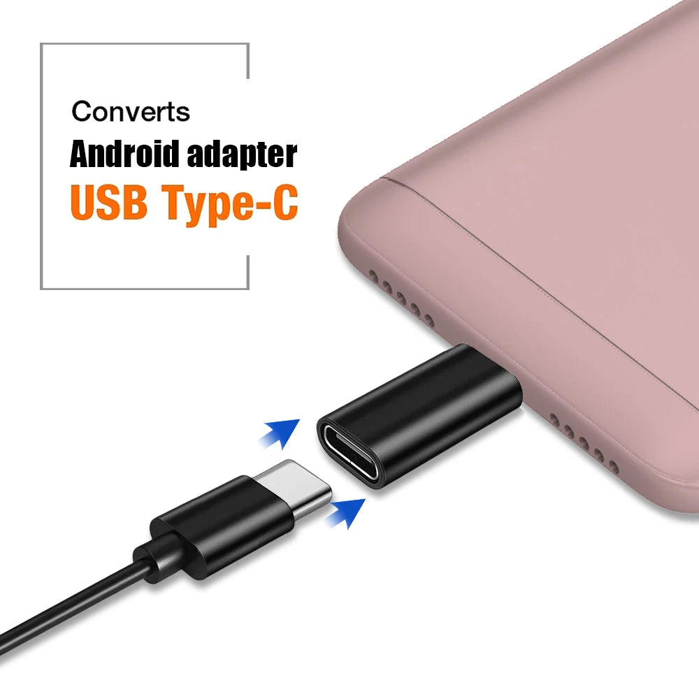 1-5pcs Type C Female To Micro USB Male Adapter Connector Charging Data Transfer USB-C To Micro USB Converters for Xiaomi Samung