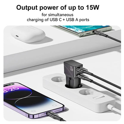 ASOMETECH 20W USB C Charger International Universal Travel Adapter Type C US EU UK AU Plug PD Fast Charger For iPhone Samsung