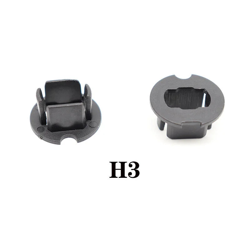 2Pcs Black Car LED Headlight Bulb Adapter Holder Base Sockets Retainer for H1 H3 H4 H7 H11 H13 9004 9005 9006 9007