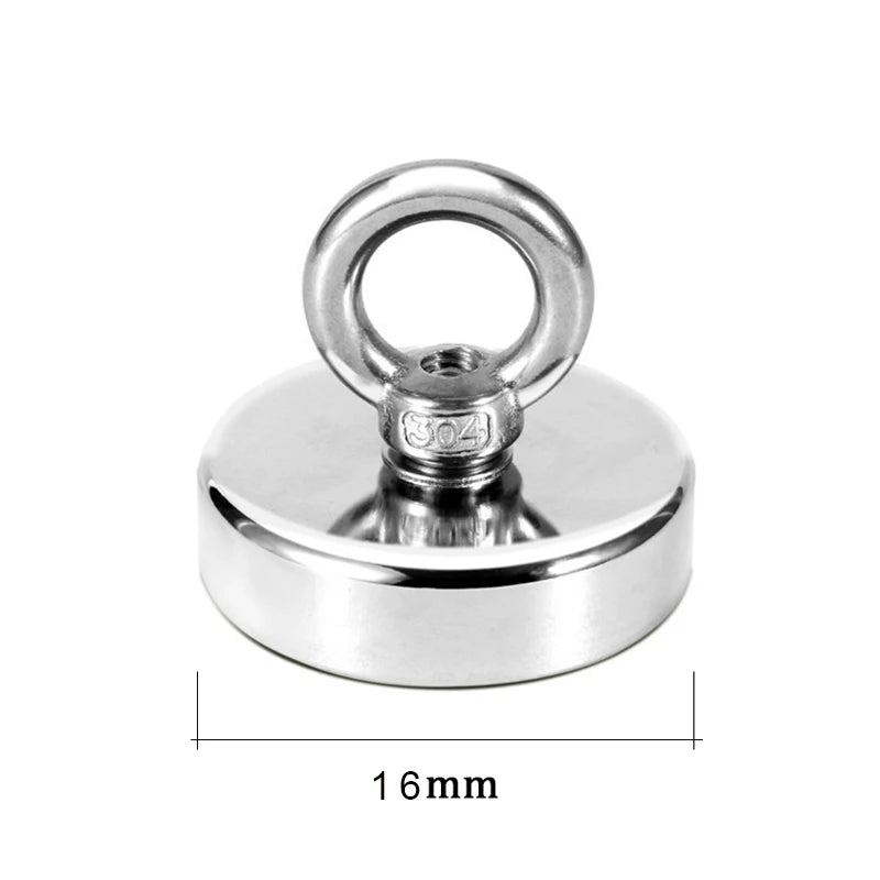 Super Magnet Strong Super Powerful Neodymium Magnets N52 Iman Ima Magnetic Fishing Magneat Magnetti Neomidium Imans Search Hook D16 Pull Max 5kg