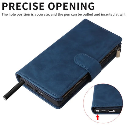 Wallet Multi-Card Zipper Flip Leather Case For Xiaomi Redmi 10C 9A 9C 9T 8 Note 12 Pro 11 Pro 10 Pro 9 Pro 8 7 Poco X5 Pro 12T