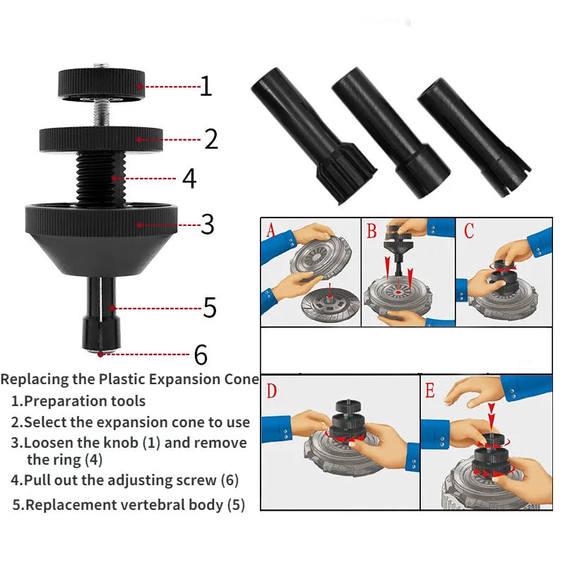 Universal Auto Clutch Alignment Tool Clutch Alignment Dismantle Tool Plastic Car Clutch Correction Tool Repair Accessories