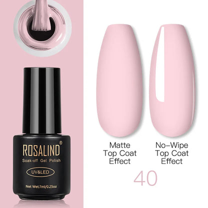 ROSALIND Gel Nail Polish Lamp All For Nails Art Manicure With Matt Base Top Coat Semi Permanant Gellak Nail Gel Polish Varnishes 40