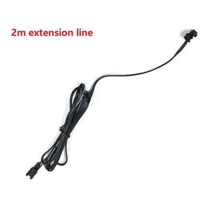 Car LED Strip EL Wire Rope Tube USB Switch Cigarette Car Ambient Light Neon Light Garland Decoration Flexible Led Tube Auto Led 2m extension cords