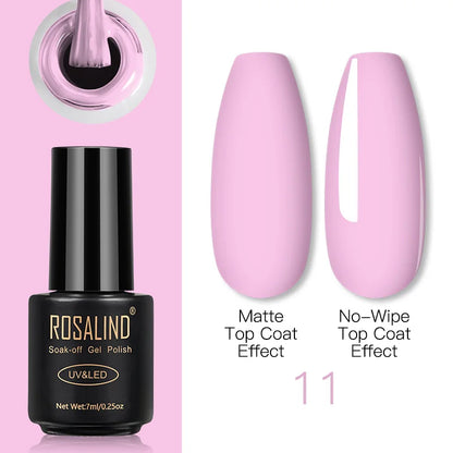 ROSALIND Gel Nail Polish Lamp All For Nails Art Manicure With Matt Base Top Coat Semi Permanant Gellak Nail Gel Polish Varnishes 11