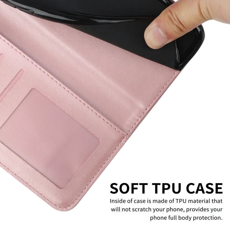 Wallet Flip Cowhide Pattern Anti Drop Leather Cover For Xiaomi Redmi 12 12C 10 10A 9T Note 12 12S 12 Pro Plus 11S 10 Pro 9 Pro