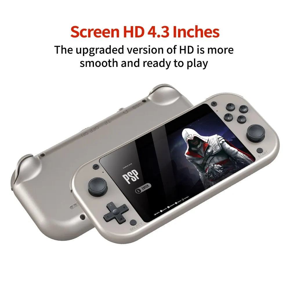 BOYHOM M17 Retro Handheld Video Game Console Open Source Linux System 4.3 Inch IPS Screen Portable Pocket Video Player for PSP