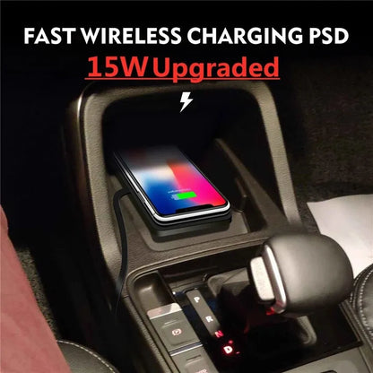 Car Wireless Charger Silicone Non Slip Pad for iPhone 15 14 13 12 Samsung 15W Car Wireless Phone Chargers Fast Charging Station