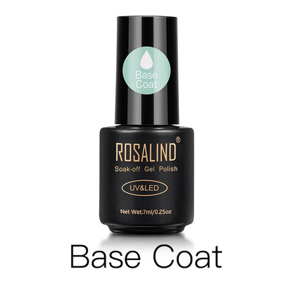 ROSALIND Gel Nail Polish Lamp All For Nails Art Manicure With Matt Base Top Coat Semi Permanant Gellak Nail Gel Polish Varnishes BASE