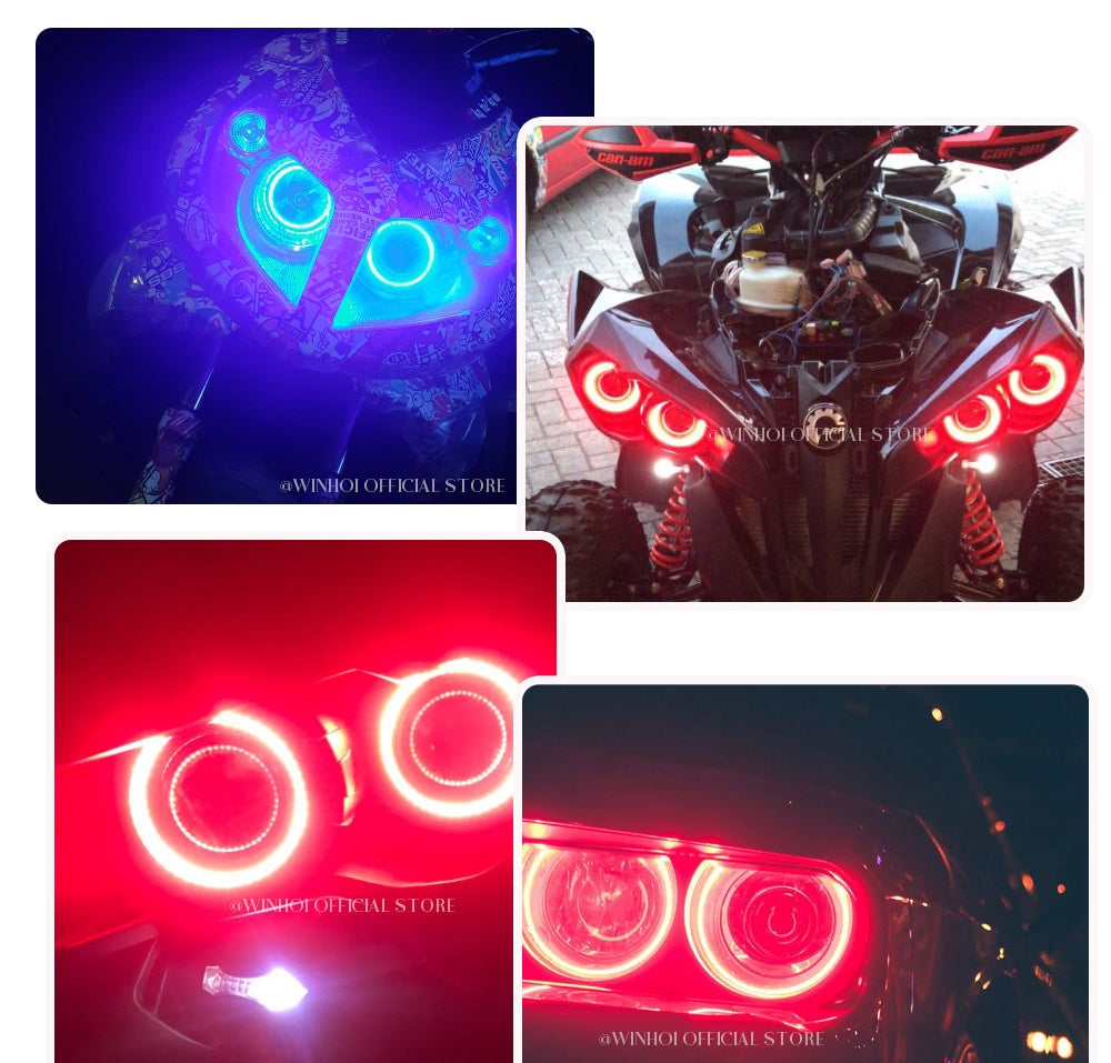 1PC COB LED Angel Eyes Bulb Halo Ring Headlight Lamp Car Daytime Running Light DRL Fog Light DC 12V 24V Styling Decorative Light