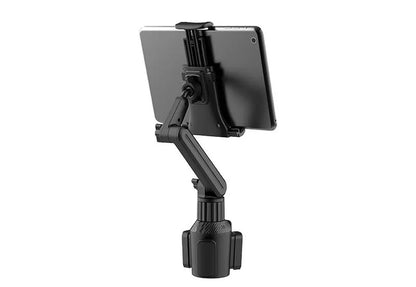 HKGK Tablet Cup Holder Mount 360 Adjustable Smartphone Holder Car 270 Tilt Bar Triangular Base Ram Mount Tablet Holder For SUVs