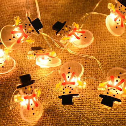 2M Snowman Santa Claus Snowflake LED String Light Garland Xmas Tree Christmas Decoration For Home Navidad Natal New Year Gift