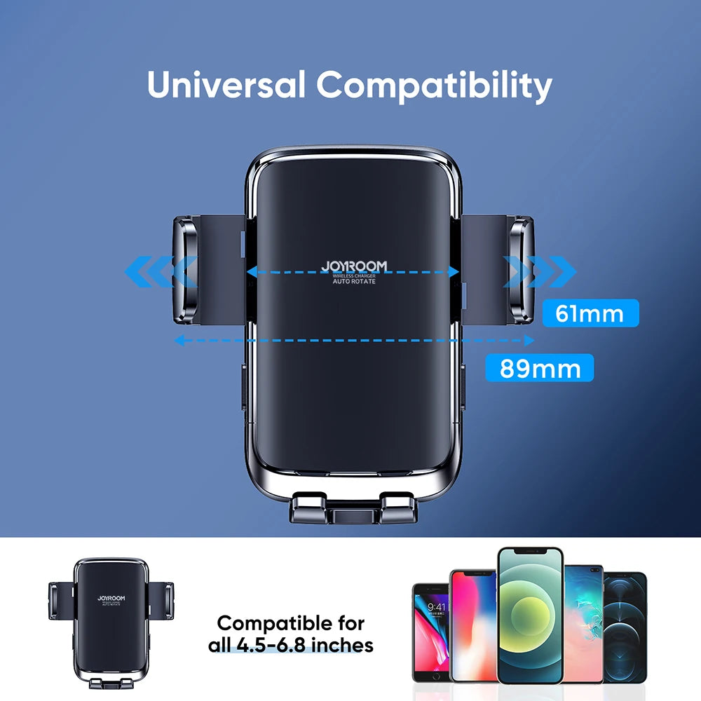 Joyroom Car Phone Holder Wireless Charger Car Charger Stable Rotatable Air Vent Dashboard Portable Car Holder Charger Support