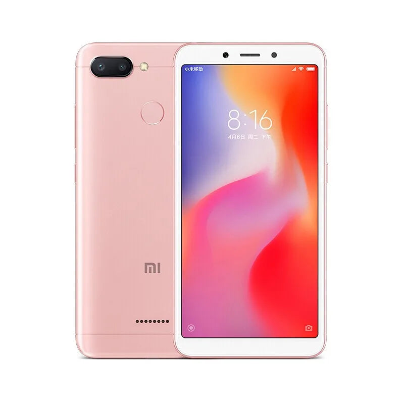 Xiaomi Redmi 6 Smartphone googleplay Mobile Phone 5.45" Full Screen AI Face ing