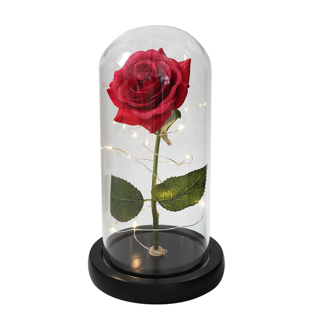 Galaxy Rose Artificial Flowers Beauty and the Beast Rose Wedding Decor Creative Valentine's Day Mother's Gift