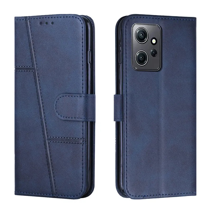 Wallet Flip Cowhide Pattern Anti Drop Leather Cover For Xiaomi Redmi 12 12C 10 10A 9T Note 12 12S 12 Pro Plus 11S 10 Pro 9 Pro