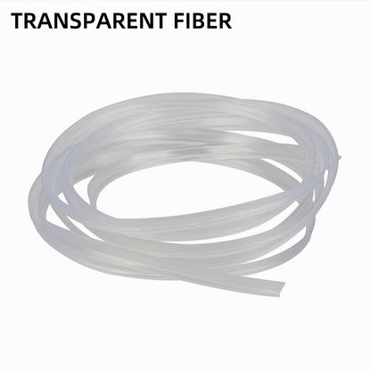 3M/5M/6M/8M Fiber Optic Neon Wire Extended Strip Invisible Light Guide Accessories For Car Interior Ambient lighting Equipment Transparent color