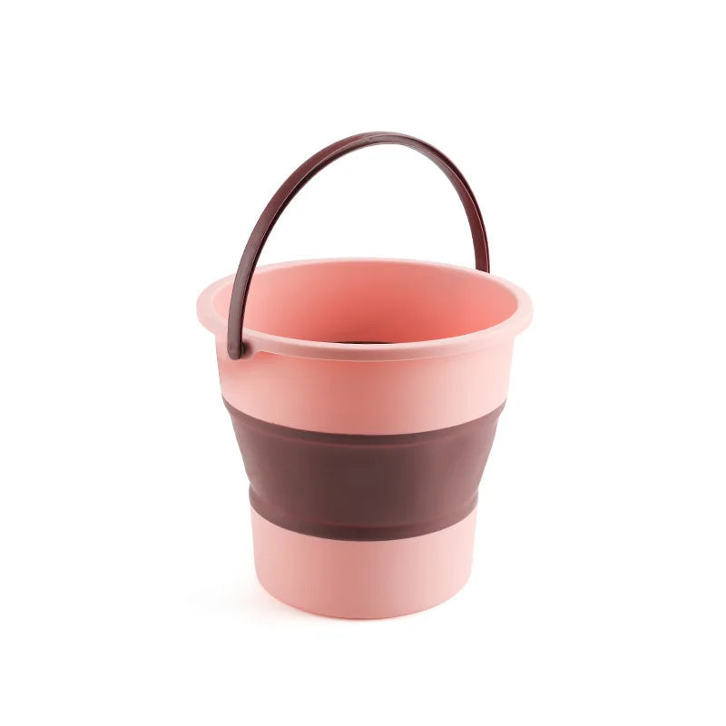 5L/10L Portable Folding Bucket Multifunctional Thickened Silicone Bucket for Car Washing and Fishing Camping Folding Bucket CHINA