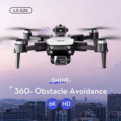 NEW S2S Mini Drone 4k Profesional 8K HD Camera Obstacle Avoidance Aerial Photography Brushless Motor Foldable Quadcopter Kid Toy