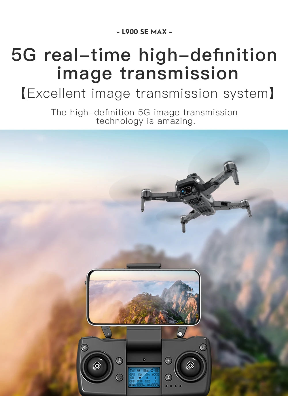 L900 Pro SE MAX GPS Drone 4K Professional Dual HD Camera 5G FPV 360° Obstacle Avoidance Brushless Motor Rc Quadcopter Dron Toys