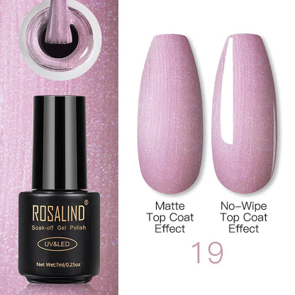 ROSALIND Gel Nail Polish Lamp All For Nails Art Manicure With Matt Base Top Coat Semi Permanant Gellak Nail Gel Polish Varnishes 19