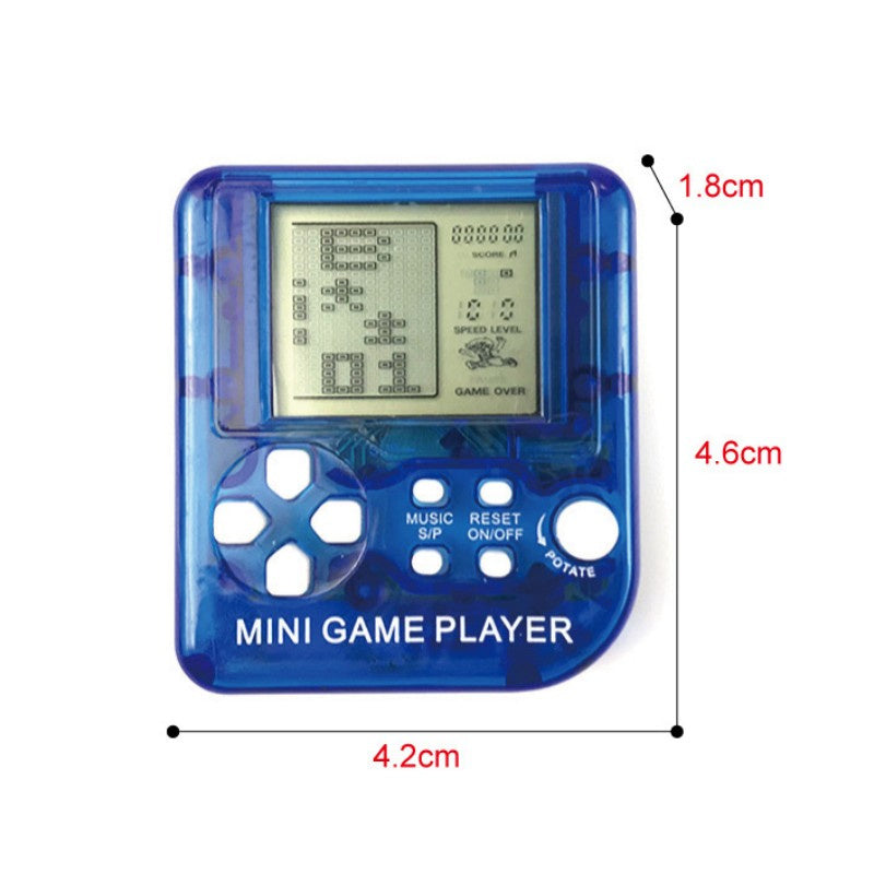 Pocket Mini Classic Game Machine Keychain Children's Handheld Retro Nostalgic Game Console With Keyring Video Game 26 Games Gift